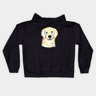 Golden Retriever Color- Art Watercolor Gift Kids Hoodie